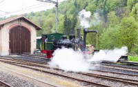 Remplissage de la locomotive - Zürcher Museums-Bahn - Suisse